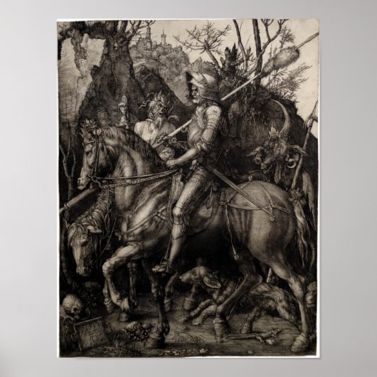 Knight, Death and the Devil door Albrecht Durer Poster (Voorkant)