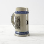 Knight, Death and the duivel beer stein Bierpul (Voorkant links)