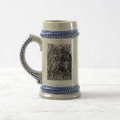 Knight, Death and the duivel beer stein Bierpul (Links)
