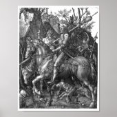 Knight Death Devil Albrecht Durer engraving art. p Poster (Voorkant)