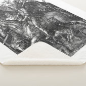 Knight Death Devil Albrecht Durer engraving art. p Sherpa Deken (3/4)