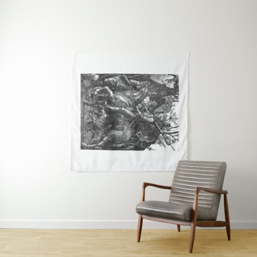 Knight Death Devil Albrecht Durer engraving art. p Wandkleed (In Situ (horizontaal))