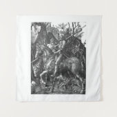 Knight Death Devil Albrecht Durer engraving art. p Wandkleed (Voorkant)