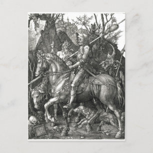 Knight, Death & the Devil - Albrecht Dürer c. 1513 Briefkaart
