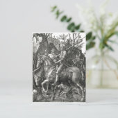 Knight, Death & the Devil - Albrecht Dürer c. 1513 Briefkaart (Staand voorkant)