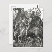Knight, Death & the Devil - Albrecht Dürer c. 1513 Briefkaart (Voorkant / Achterkant)