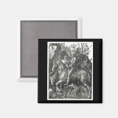 Knight, Death & the Devil - Albrecht Dürer c. 1513 Magneet (Voorkant / Achterkant)
