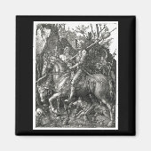 Knight, Death & the Devil - Albrecht Dürer c. 1513 Magneet (Voorkant)