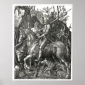 Knight, Death & the Devil - Albrecht Dürer c. 1513 Poster (Voorkant)