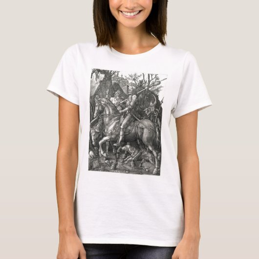 Knight, Death & the Devil - Albrecht Dürer c. 1513 T-shirt (Voorkant)