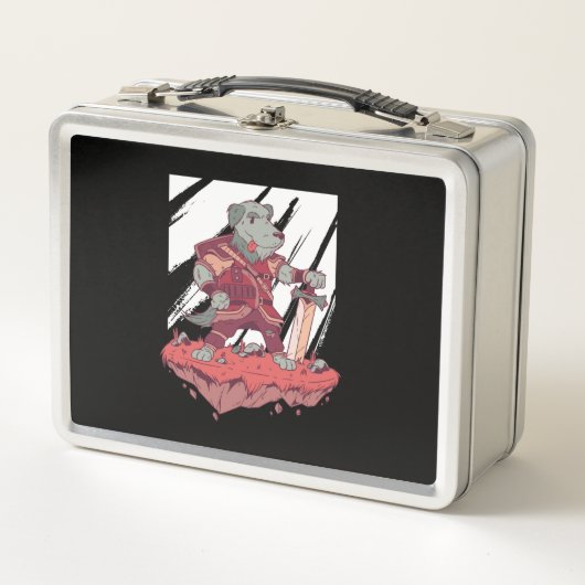 Knight Dog Cartoon Design (Voorkant)