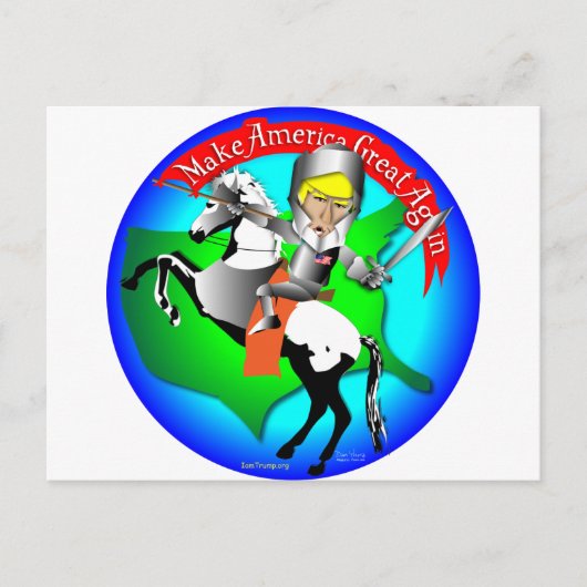 Knight Donald Trump Briefkaart (Voorkant)