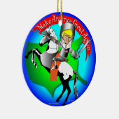 Knight Donald Trump Keramisch Ornament (Rechts)