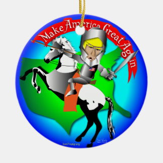 Knight Donald Trump Keramisch Ornament