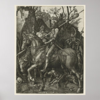 KNIGHT, DOOD EN DEVIL DOOR ALBRECHT DÜRER POSTER