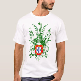 Knight, draak en Portugees wapen T-shirt