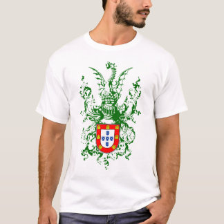Knight, draak en Portugees wapen T-shirt