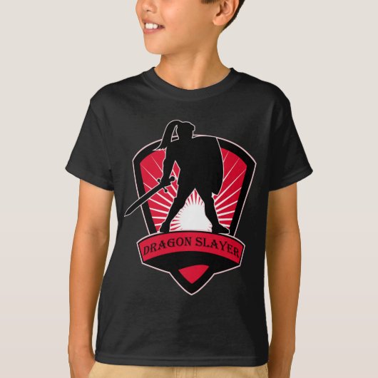 Knight Dragon Slayer T-Shirt (Voorkant)