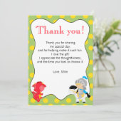 Knight Dragon Yellow Green Bedankt (Staand voorkant)