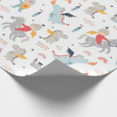 Knight & Dragons Wrapping Paper Cadeaupapier (Hoek)