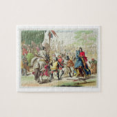 Knight Dueling op Foot in a Tournament, bord 1 Legpuzzel (Horizontaal)