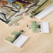 Knight Dueling op Foot in a Tournament, bord 1 Legpuzzel (Zijkant)