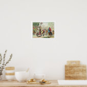 Knight Dueling op Foot in a Tournament, bord 1 Poster (Keuken)