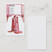 Knight Embracing Lady Love Visitekaartje (Voorkant / Achterkant)