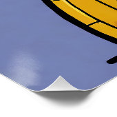 Knight en Dragon Glossy Poster (Hoek)