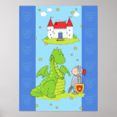 Knight en Dragon Poster (Voorkant)