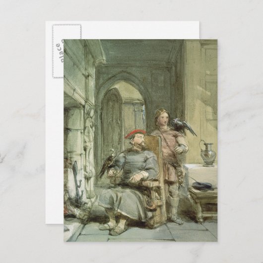 Knight en Page Briefkaart (Voorkant / Achterkant)