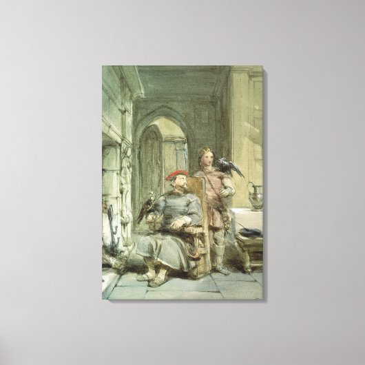 Knight en Page Canvas Afdruk (Voorkant)