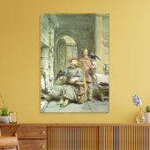Knight en Page Canvas Afdruk (Insitu (Woonkamer))