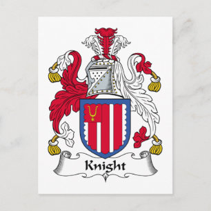 Knight Family Crest Briefkaart