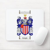 KNIGHT FAMILY CREST - KNIGHT COAT OF ARMS MUISMAT (Met muis)