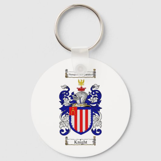 KNIGHT FAMILY CREST - KNIGHT COAT OF ARMS SLEUTELHANGER (Voorkant)