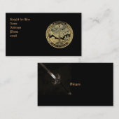 Knight for Hire Visitekaartje (Voorkant / Achterkant)