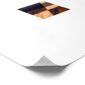 Knight Fork schaakkunst - Queen onder aanval Poster (Hoek)