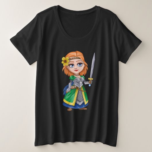 Knight Grote Maat T-shirt (Design voorkant)