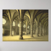 Knight Hall, Mont St. Michel, Frankrijk Poster (Voorkant)