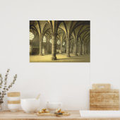 Knight Hall, Mont St. Michel, Frankrijk Poster (Keuken)
