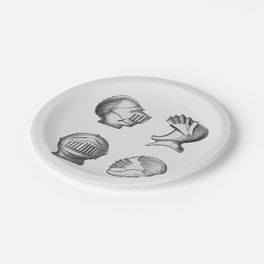 Knight Helmets Papieren Bordje (Gekanteld)