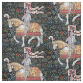 Knight Horseback Tapestry Tile Fabric Rennaisance Stof (Swatch)