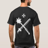 Knight Hospitaller Crossed Mace en Sword Shirt (Achterkant)