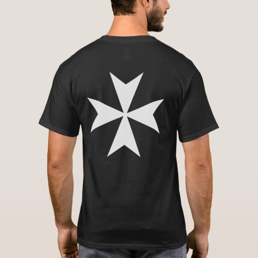 Knight Hospitaller Front & Back Cross Shirt (Achterkant)