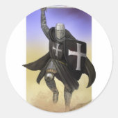 Knight Hospitaller Ronde Sticker (Voorkant)