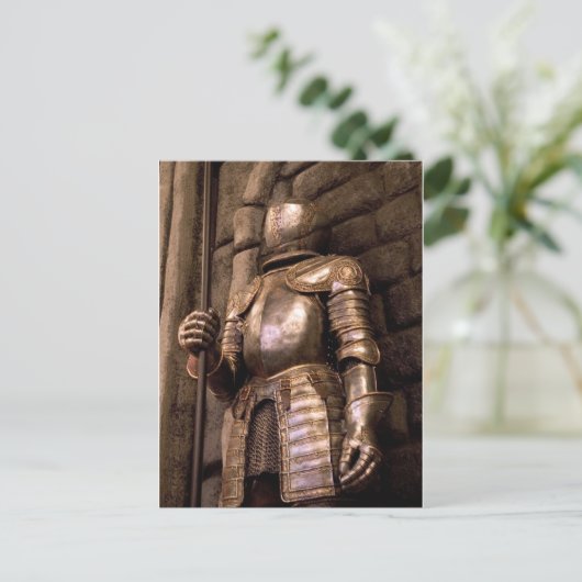 Knight in Armor Briefkaart (Staand voorkant)