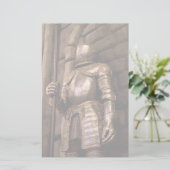 Knight in Armor Briefpapier (Staand voorkant)