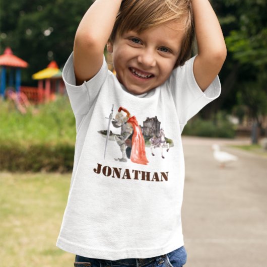 Knight in Armor Castle Medieval Personalized T-shirt