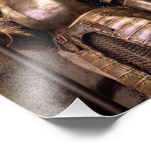 Knight in Armor Foto Afdruk (Hoek)